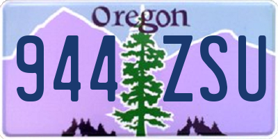 OR license plate 944ZSU
