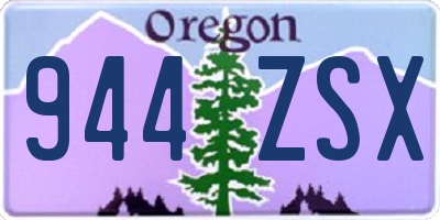 OR license plate 944ZSX