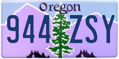 OR license plate 944ZSY