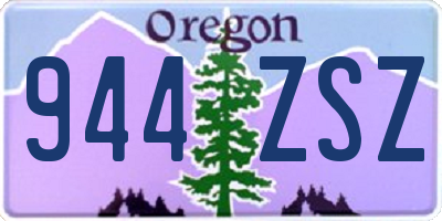 OR license plate 944ZSZ