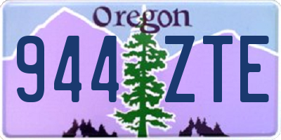OR license plate 944ZTE