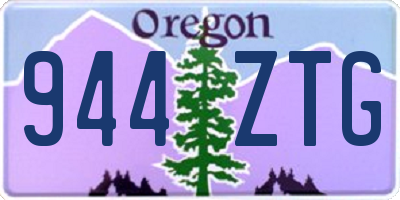 OR license plate 944ZTG