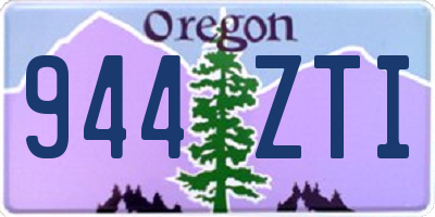 OR license plate 944ZTI