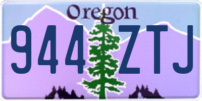 OR license plate 944ZTJ