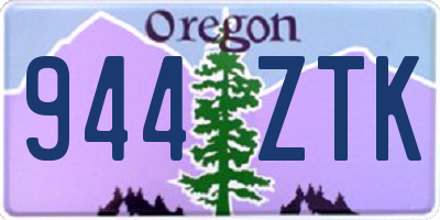 OR license plate 944ZTK