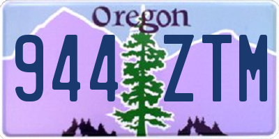 OR license plate 944ZTM