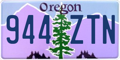 OR license plate 944ZTN