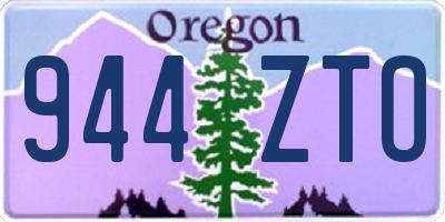 OR license plate 944ZTO