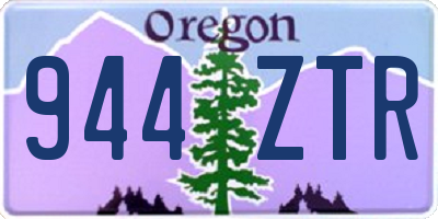 OR license plate 944ZTR