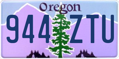 OR license plate 944ZTU