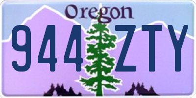 OR license plate 944ZTY