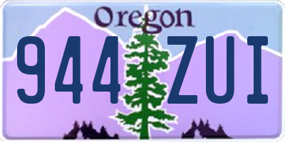 OR license plate 944ZUI
