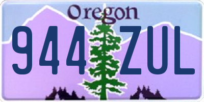 OR license plate 944ZUL