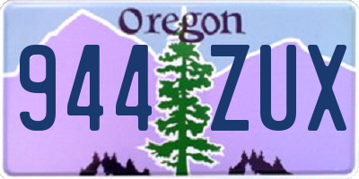 OR license plate 944ZUX