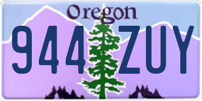 OR license plate 944ZUY