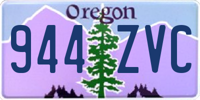 OR license plate 944ZVC