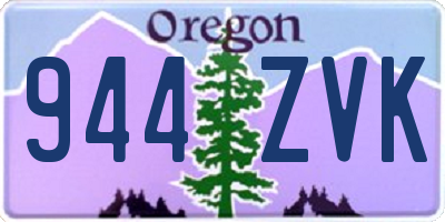 OR license plate 944ZVK