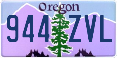 OR license plate 944ZVL