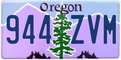 OR license plate 944ZVM