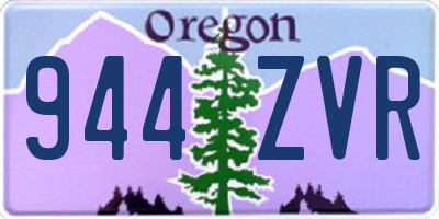 OR license plate 944ZVR