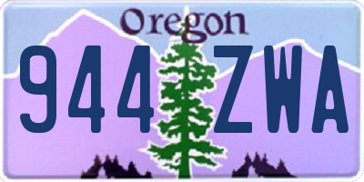 OR license plate 944ZWA
