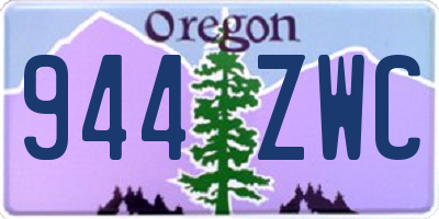 OR license plate 944ZWC