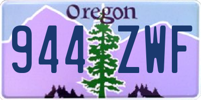 OR license plate 944ZWF