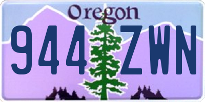 OR license plate 944ZWN