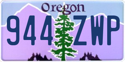 OR license plate 944ZWP