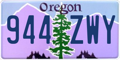 OR license plate 944ZWY