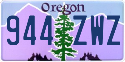 OR license plate 944ZWZ
