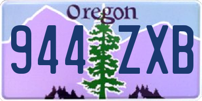 OR license plate 944ZXB