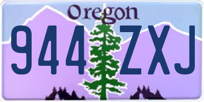 OR license plate 944ZXJ