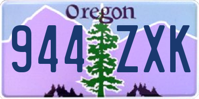 OR license plate 944ZXK