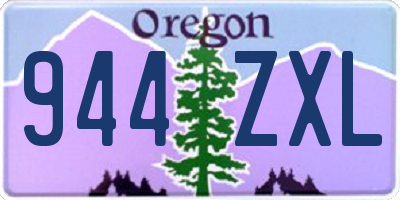 OR license plate 944ZXL