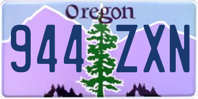 OR license plate 944ZXN
