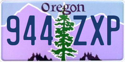 OR license plate 944ZXP