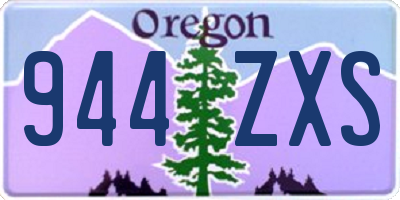 OR license plate 944ZXS