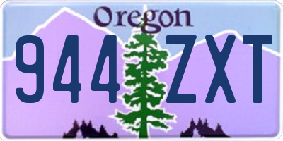 OR license plate 944ZXT