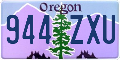 OR license plate 944ZXU