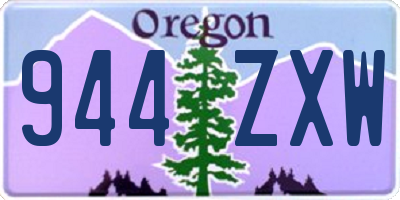 OR license plate 944ZXW