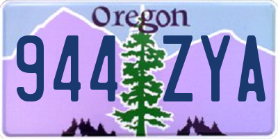 OR license plate 944ZYA