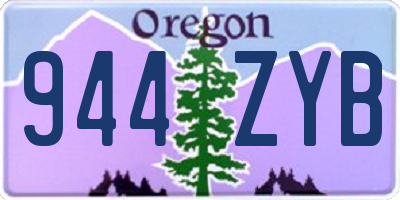 OR license plate 944ZYB