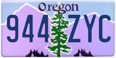 OR license plate 944ZYC