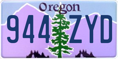OR license plate 944ZYD