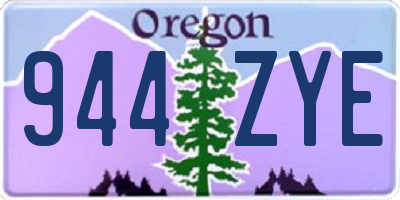 OR license plate 944ZYE