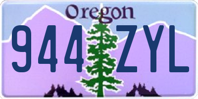 OR license plate 944ZYL