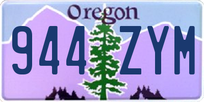 OR license plate 944ZYM