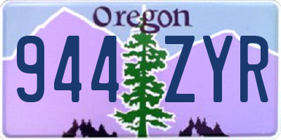 OR license plate 944ZYR