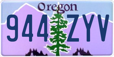 OR license plate 944ZYV